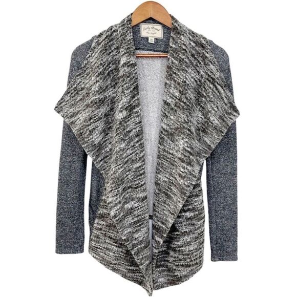 Lucky Brand Draped Mixed Media Open Knit Cardigan Extra Small - Picture 1 of 11